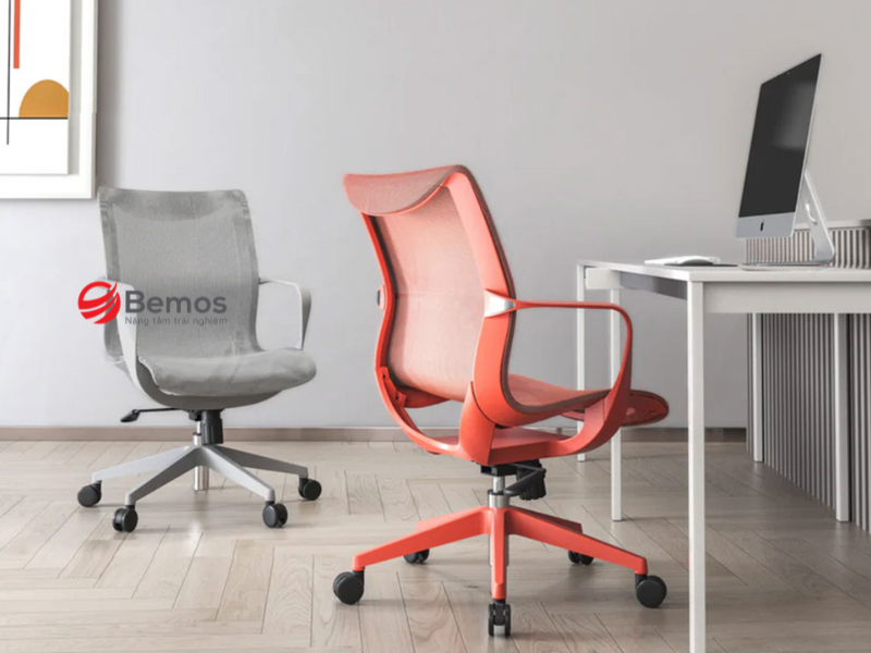 Ghế tựa lưng thấp có thiết kế nhỏ gọn và linh hoạt