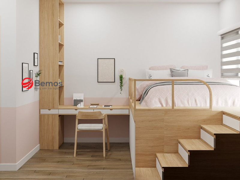 20+ Mẫu Giường Tầng Kết Hợp Bàn Học cho người lớn đẹp,Tiện Nghi 