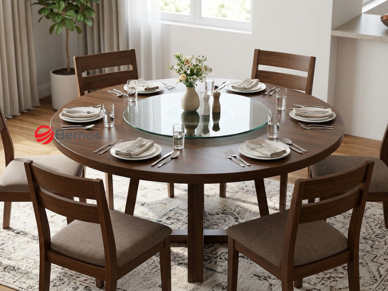 Bí Quyết Chọn Kích Thước Bàn Ăn Tròn 6 Người Chuẩn Phong Thủy 