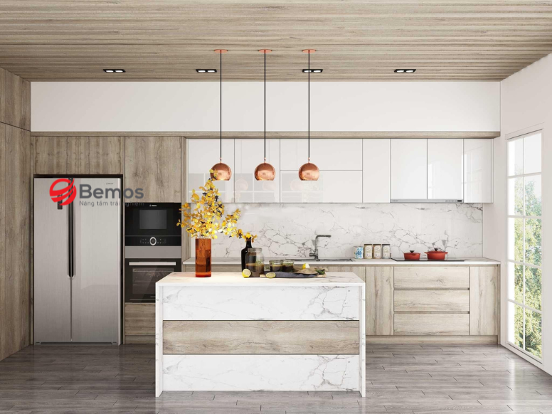 Bí quyết chọn kích thước bàn đảo bếp chuẩn, tiện nghi cho không gian bếp Việt Nam