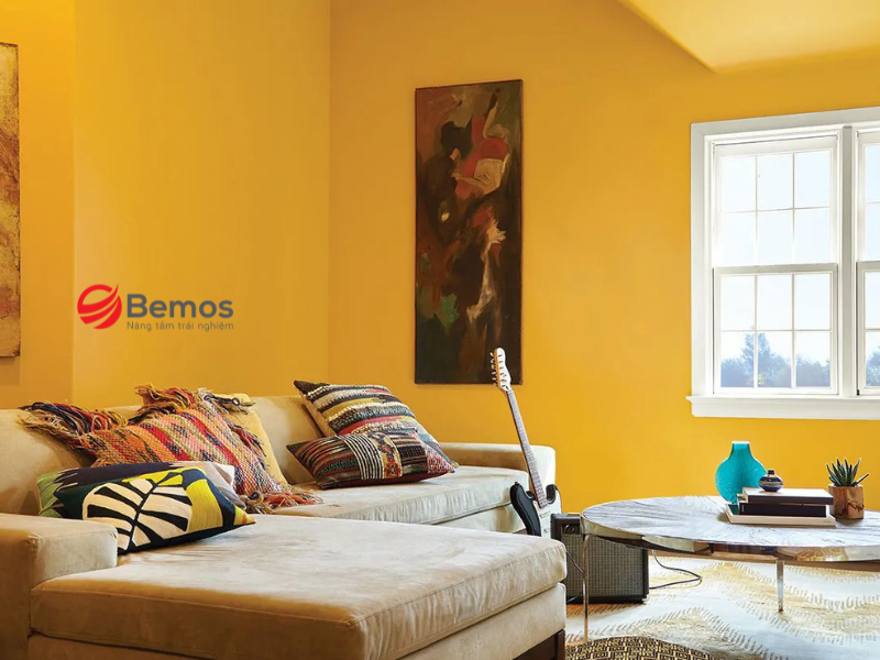 Màu vàng tượng trưng cho điều gì trong nội thất