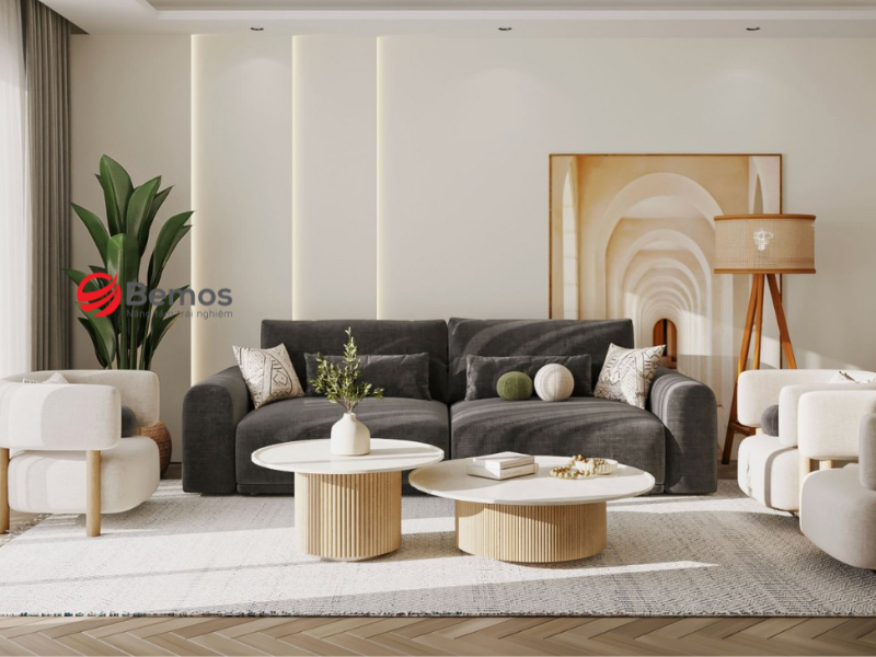 Bí Kíp Decor Phòng Khách Hàn Quốc Hiện Đại Cực Sang