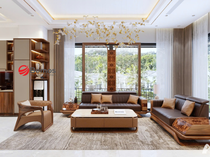 Bảng giá tham khảo sofa gỗ chữ L nguyên khối