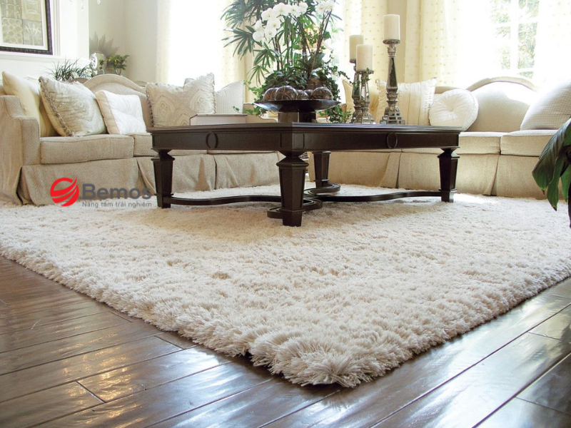 Kinh nghiệm lựa chọn thảm lót sofa đẹp tạo điểm nhấn cho phòng khách