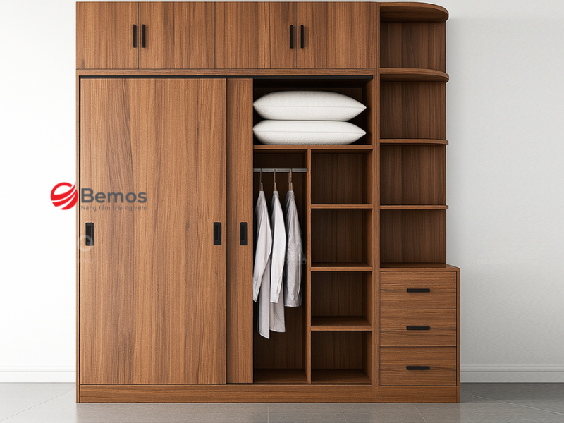 7 Lợi Ích Vượt Trội Của Tủ Quần Áo Cửa Lùa So Với Tủ Cánh Mở Truyền Thống