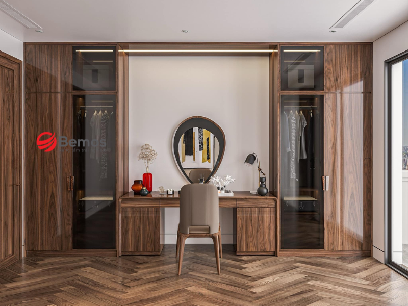 20+ Mẫu Tủ Quần Áo Kèm Bàn Trang Điểm Được Ưa Chuộng Nhất 2026